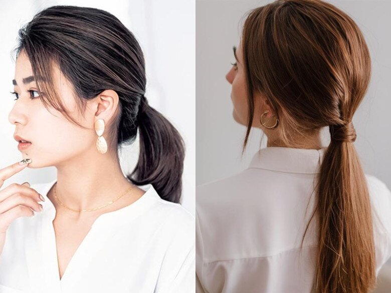 Đây là kiểu tóc tối giản giúp nàng trở nên phong cách khi diện sơ mi.