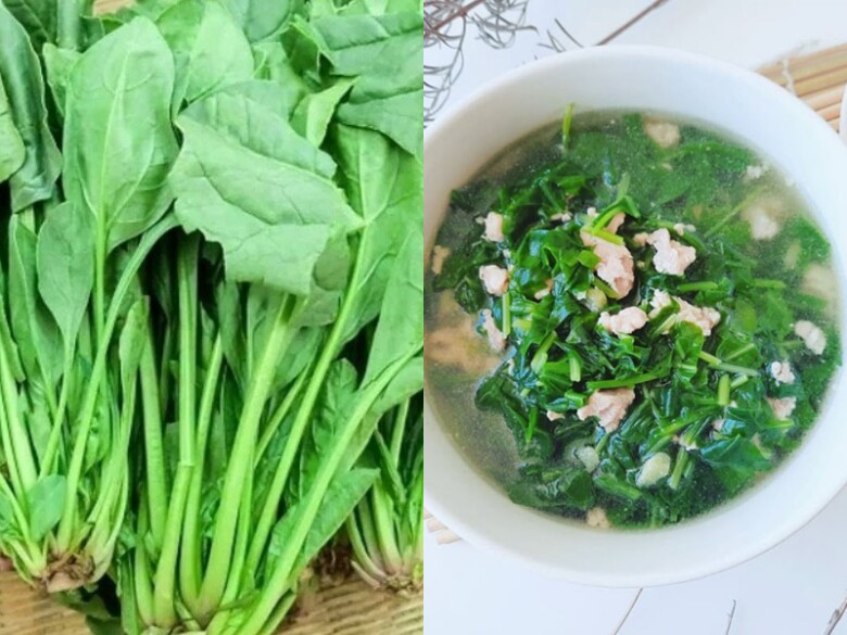 Các dưỡng chất có trong cải bó xôi giúp duy trì sức khỏe da đầu.