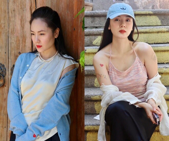 Phương Linh chăm đăng ảnh chụp bằng camera thường lên trang cá nhân.