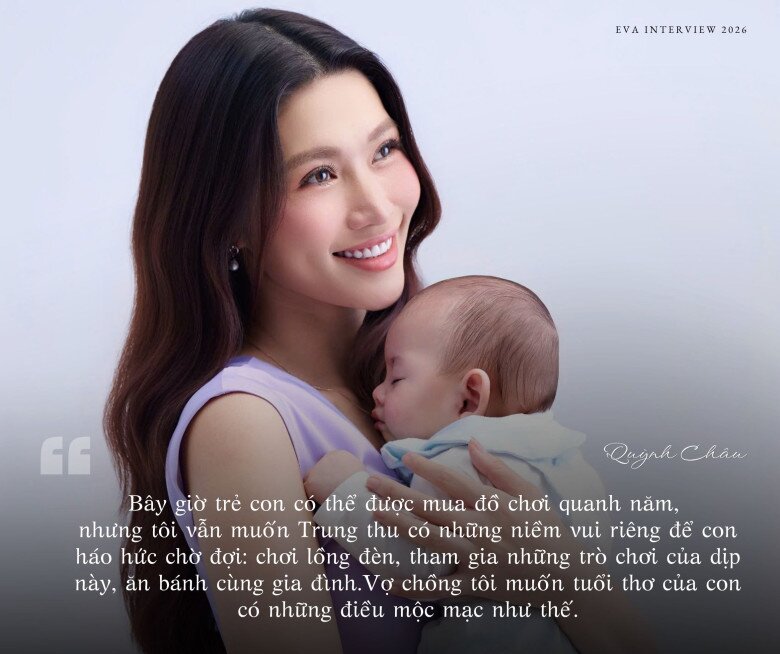 Á hậu Quỳnh Châu đón Trung thu đầu tiên bên con trai: amp;#34;Tôi mong tuổi thơ con được cầm lồng đèn thay vì dùng điện thoạiamp;#34; - 2