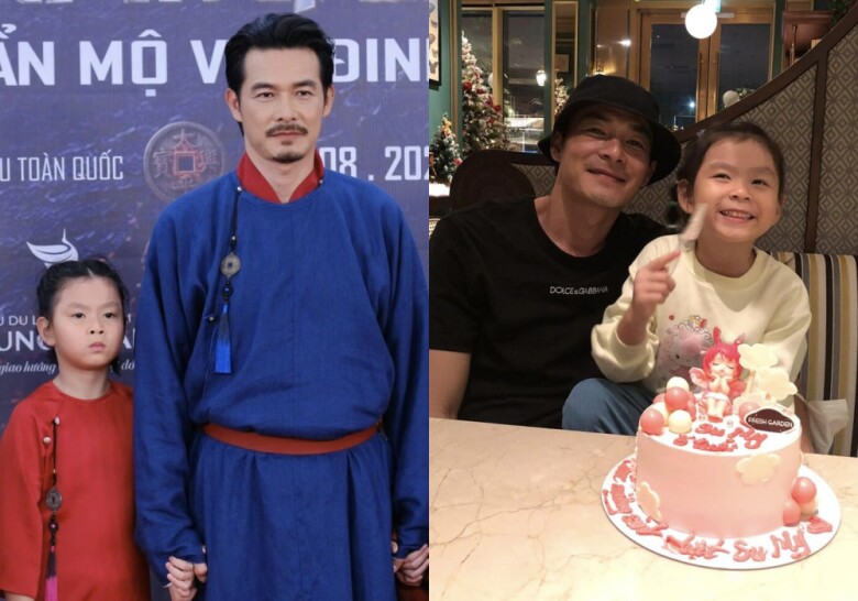Mỗi lần ra Hà Nội, nam diễn viên đều dành thời gian để gặp và chơi với con gái.