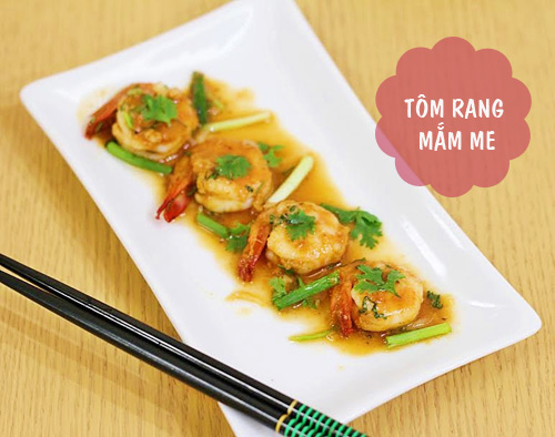 Thực đơn: Ngon miệng với tôm rim mắm me, salad su su