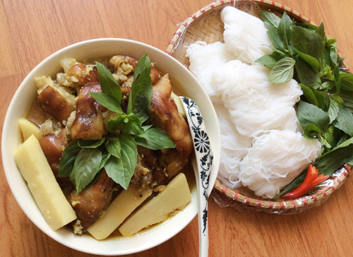 Thịt chân giò nấu giả cầy - 8