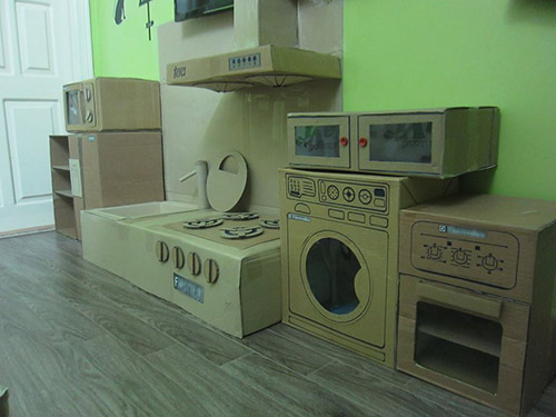 Thích thú với căn bếp giấy ông bố Việt làm cho con gái - 11