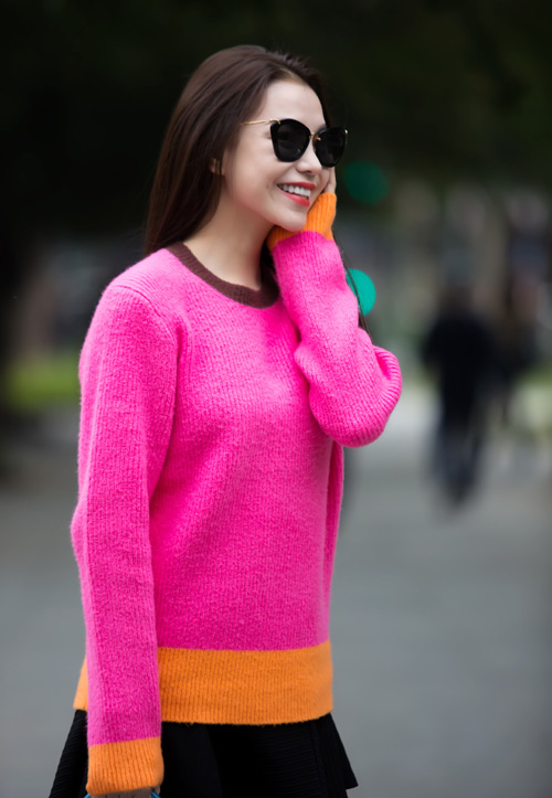 Trà Ngọc Hằng rực rỡ xuống phố mùa Đông Hà Nội - 13