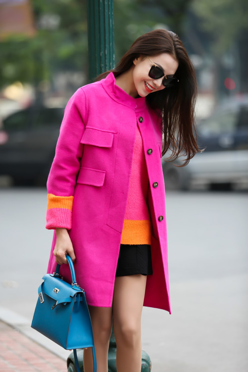 Trà Ngọc Hằng rực rỡ xuống phố mùa Đông Hà Nội - 7