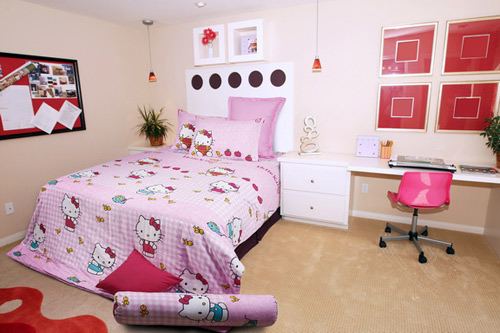 Chăn ga gối dễ thương cho bé gái - 2