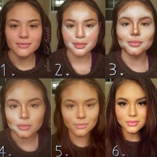 Bí quyết dùng phấn tạo khối che khuyết điểm cực #039;siêu#039; - 1