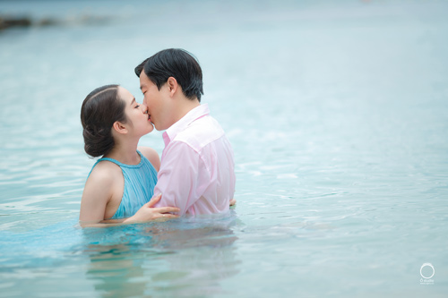 Chú rể bị thương vẫn liều ngâm nước chụp ảnh cưới - 8