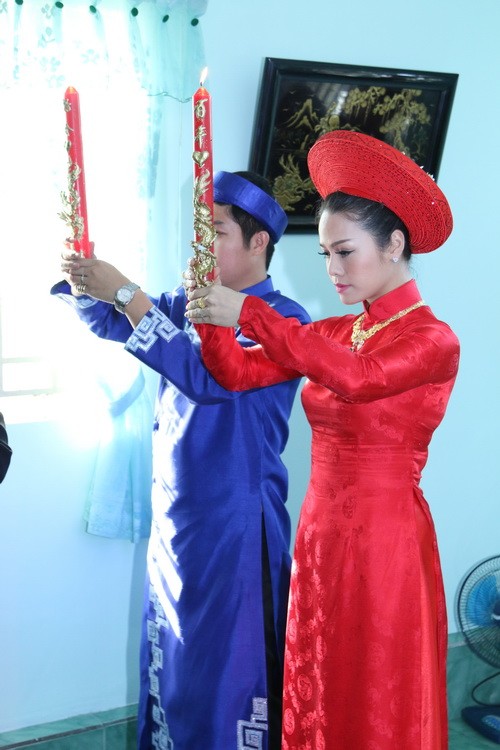 Nhật Kim Anh đẹp rạng ngời trong lễ rước dâu - 6