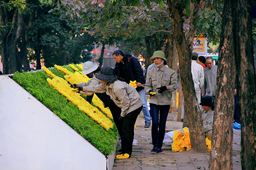 Thủ đô Hà Nội rực rỡ cờ hoa chào năm mới 2015 - 9