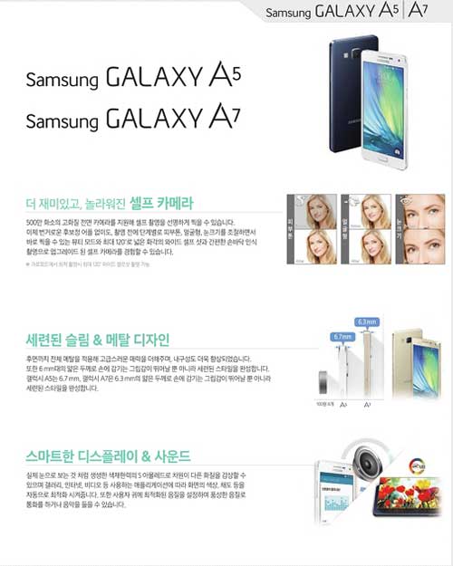 Galaxy A7, “dế” mỏng nhất của Samsung ra mắt ngày 14/1/2015 - 1