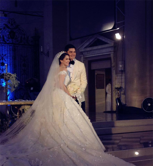 Những phút ấn tượng trong đám cưới Marian Rivera - 16