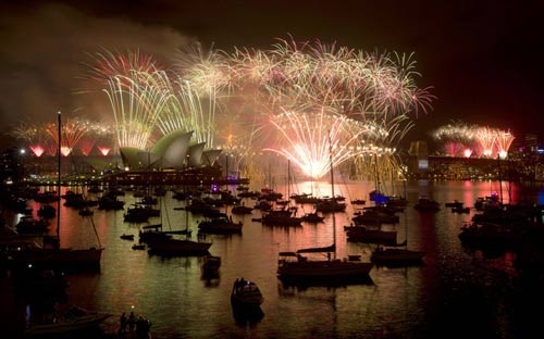 Màn trình diễn pháo hoa tuyệt đẹp ở cầu cảng Sydney - 1