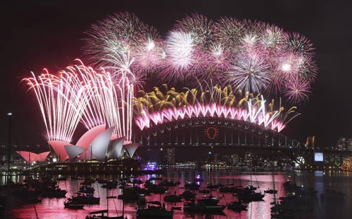 Màn trình diễn pháo hoa tuyệt đẹp ở cầu cảng Sydney - 8