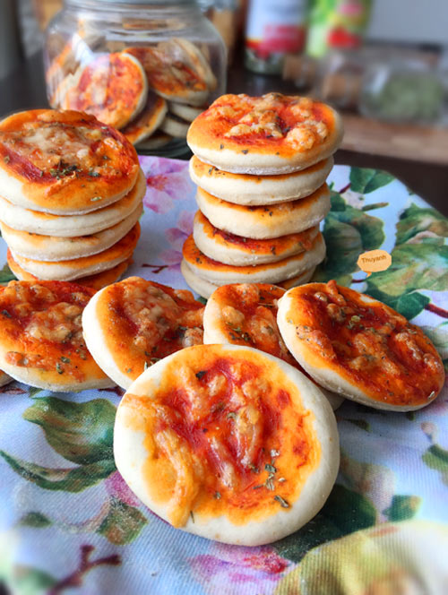 Bánh quy pizza mini ngon lạ miệng