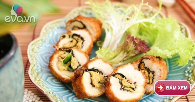 Ga Chien Rang Gà cuộn rong biển chiên xù siêu ngon