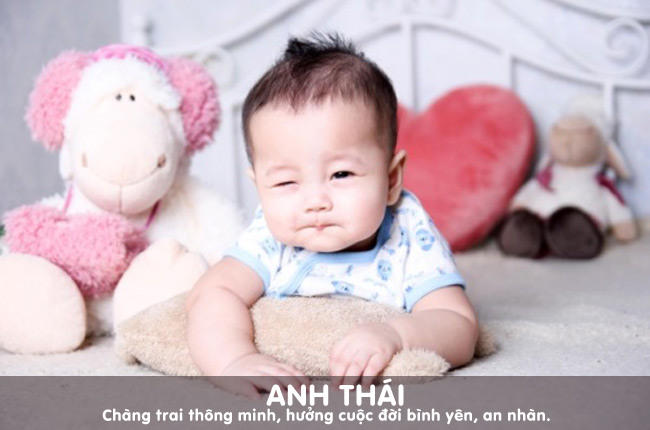 Cái tên Anh Thái sẽ mang lại cho bé nhiều ý nghĩa tốt lành, yên bình.

