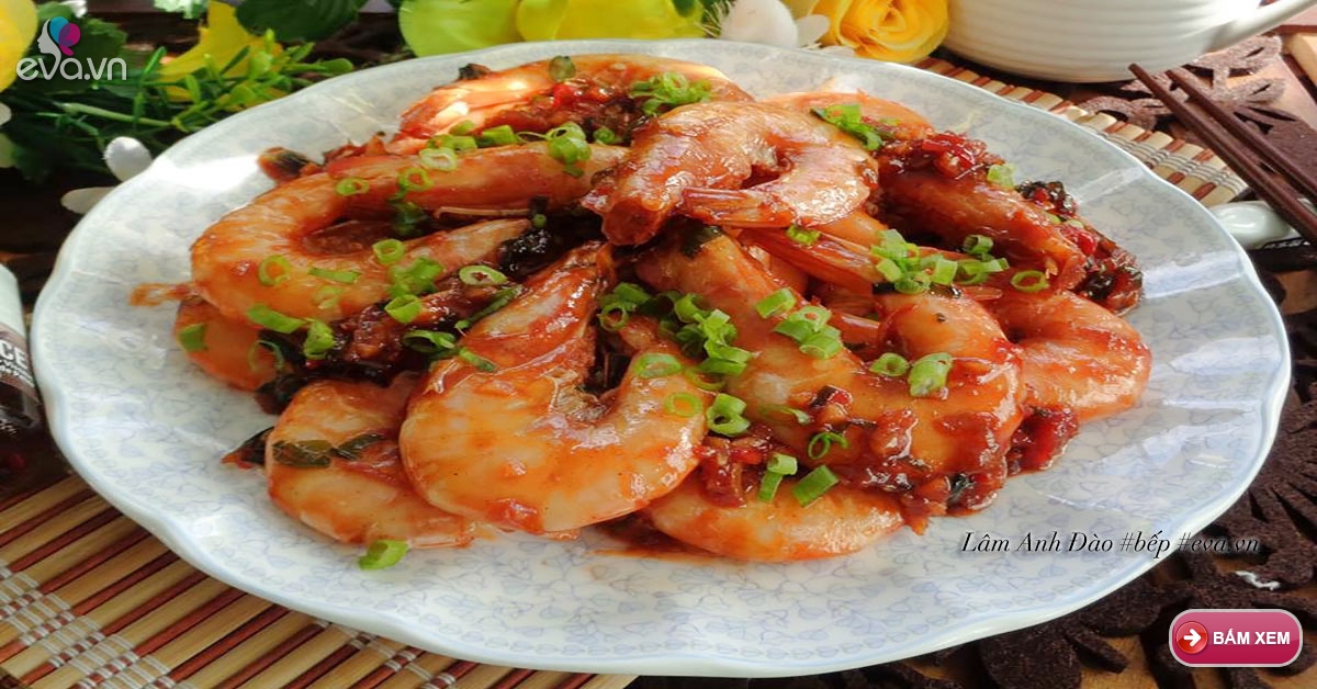 Tôm rim mặn đơn giản đưa cơm
