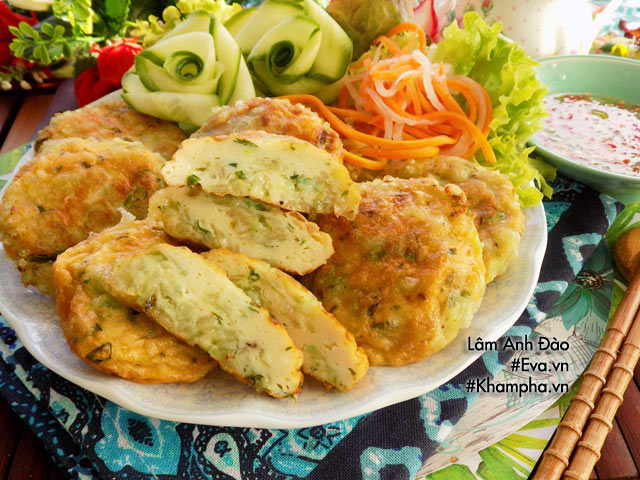 Chả cốm vàng ươm thơm phức ngày thu