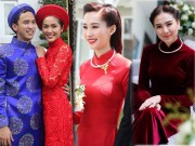 Thời trang - Áo dài ngày cưới của những người đẹp Tăng Thanh Hà, Thu Thảo, Thủy Tiên có gì khác lạ?
