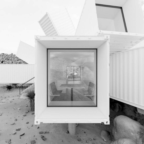 Lóa mắt trước ngôi nhà container như hoa nở giữa sa mạc - 9