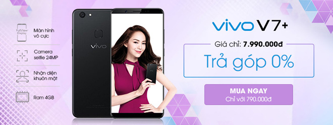 Chỉ với từ 799.000 đồng, sở hữu ngay “thánh selfie” Vivo V7+ tại FPT Shop - 1