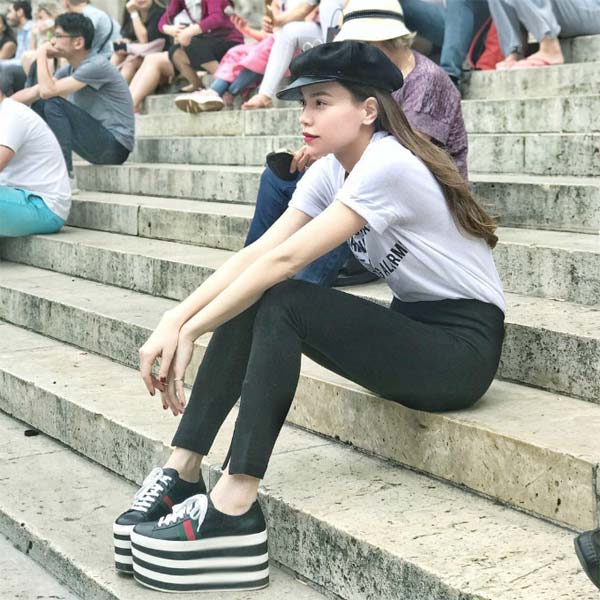 Lộ ảnh Hồ Ngọc Hà - Kim Lý vui vẻ đi ăn, xóa tin đồn rạn nứt vì cãi nhau - 5