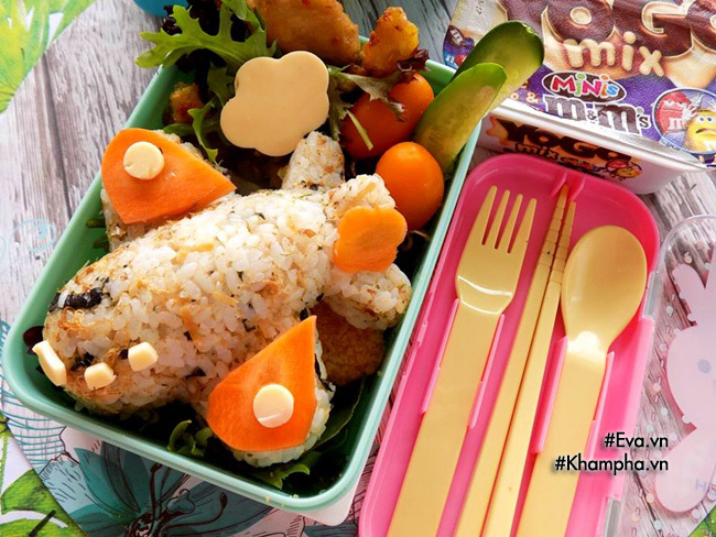 Học mẹ 5 con làm nhiều hộp cơm ngon, đẹp mắt cho con mang đến trường - 3