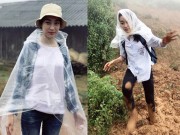 Làng sao - Đã liên lạc được với HH Đỗ Mỹ Linh sau khi bị cô lập trên vùng cao giữa cơn bão