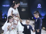 Thời trang - Kỷ niệm 9 năm ngày cưới Ốc Thanh Vân đưa 3 con đi làm mẫu nhí