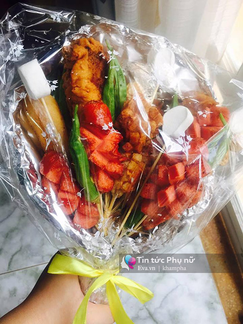 Chị em tủm tỉm tâm đắc với những bó hoa 20/10 phiên bản thức ăn siêu thiết thực - 10