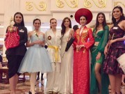 Thời trang - Hoa hậu Mỹ Linh thể hiện Trống cơm bằng đàn bầu tại Miss World 2017