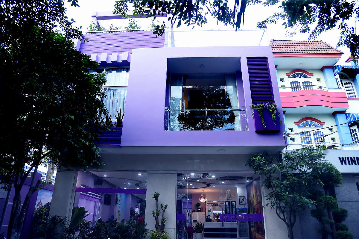 Ngôi nhà màu tím hơn 100m² gần triệu đô của nghệ sĩ hài Hồng Tơ - 1