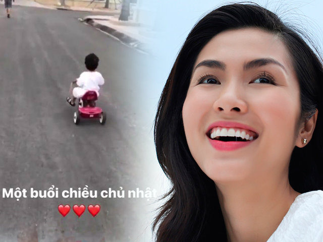 Sao Việt 24h: Con trai Tăng Thanh Hà lớn phổng phao, tự đạp xe quanh sân nhà