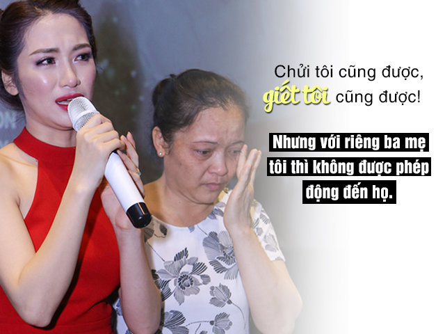 Mẹ của Hòa Minzy đã khóc khi bị miệt thị về chuyện tình cảm của con gái với Công Phượng