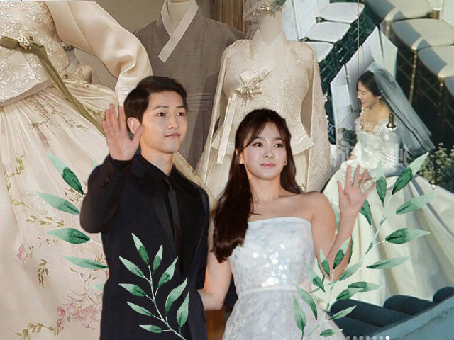 Những hình ảnh đầu tiên về 2 chiếc váy cưới cực hoành tráng của Song Hye Kyo!