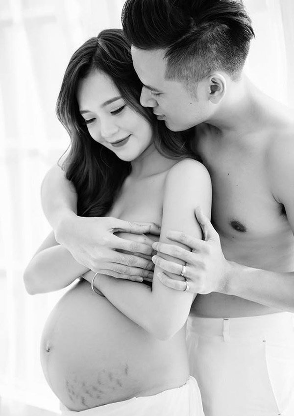 Mang bầu 8 tháng, hotgirl dân tộc bụng rạn đến xót xa càng được chồng cưng chiều - 10