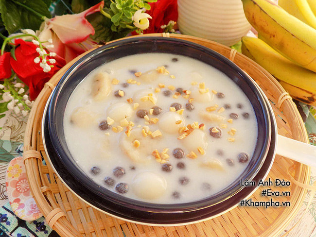 Chè chuối bột nếp trân châu ngọt thanh, nóng hổi cho chiều lạnh - 8