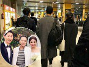 Làng sao - Song - Song đã có mặt tại Tây Ban Nha, Chương Tử Di gửi lời xin lỗi hai vợ chồng