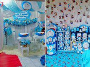 Eva Yêu - Hâm mộ cuồng nhiệt chú mèo Doremon, cô dâu mang bộ sưu tập "khủng" ra trang trí đám cưới