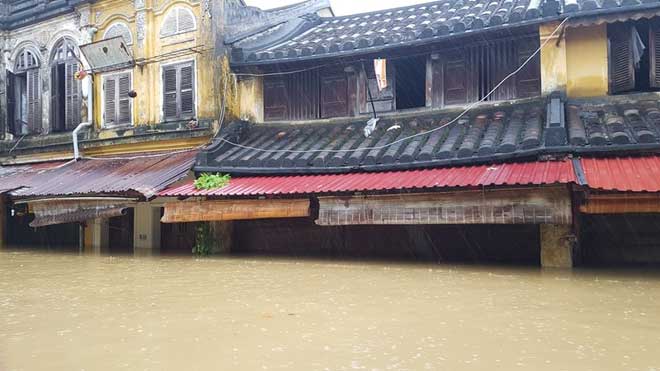 Phố cổ Hội An nước ngập đến nóc nhà, người dân và khách du lịch bắt đầu sơ tán - 6