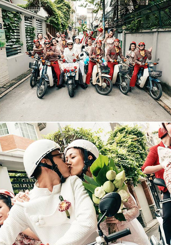 Cô dâu chú rể cùng dàn bê tráp khiến dân mạng phát cuồng với màn “quẩy” 60 năm cuộc đời - 5
