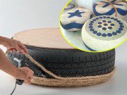 Nhà đẹp - Ông bố đảm kiếm lốp xe cũ về làm ghế ngồi khiến cả nhà thích thú