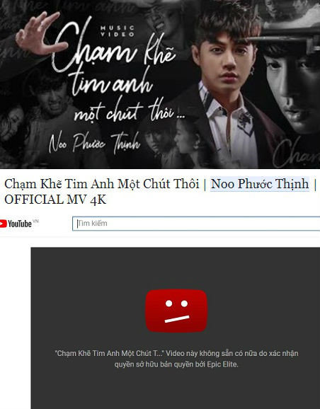 Lý do khiến MV chục triệu view của ‘trai đẹp’ Noo Phước Thịnh bất ngờ bị xoá bỏ khỏi Youtube - 1