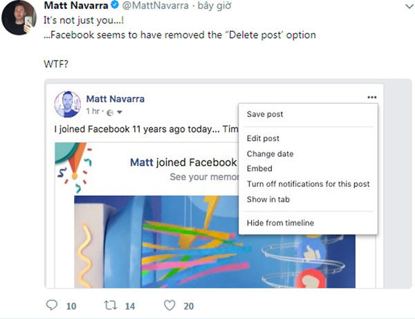 Dân mạng ngỡ ngàng khi biết Facebook sẽ không cho phép người dùng xóa bài viết - 3