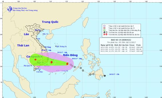 Tin bão mới nhất: Bão số 14 giật cấp 11 nhắm thẳng Nam Trung Bộ, TP.HCM tổ chức họp khẩn - 1