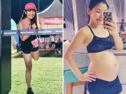 Bà bầu - Mang thai 2 tháng vẫn thi chạy gần 50km, bà mẹ xinh đẹp khiến chị em ngưỡng mộ hết nấc