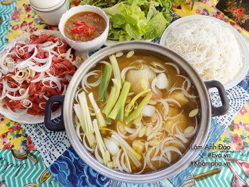 Cách làm lẩu bò nhúng dấm Hà Nội nhanh gọn, thơm ngon chuẩn vị