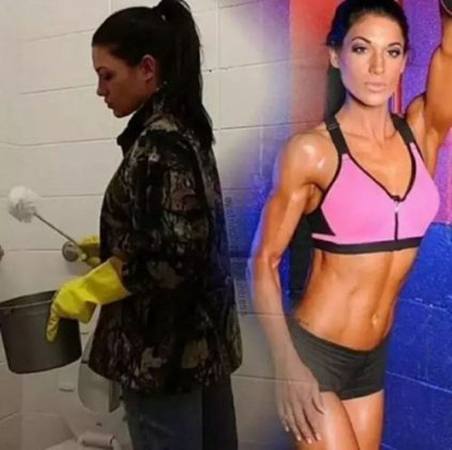 Từ 1 cô lao công, lột xác trở thành vận động viên với hình thể săn chắc! - 1